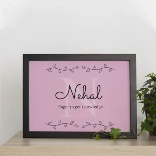 Meaning of Your Name Frame