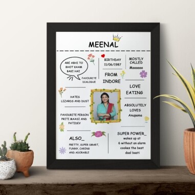 Customized All About Mom Frame