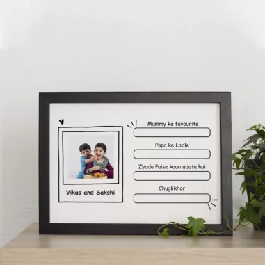 Bhai Behen Quiz Frame