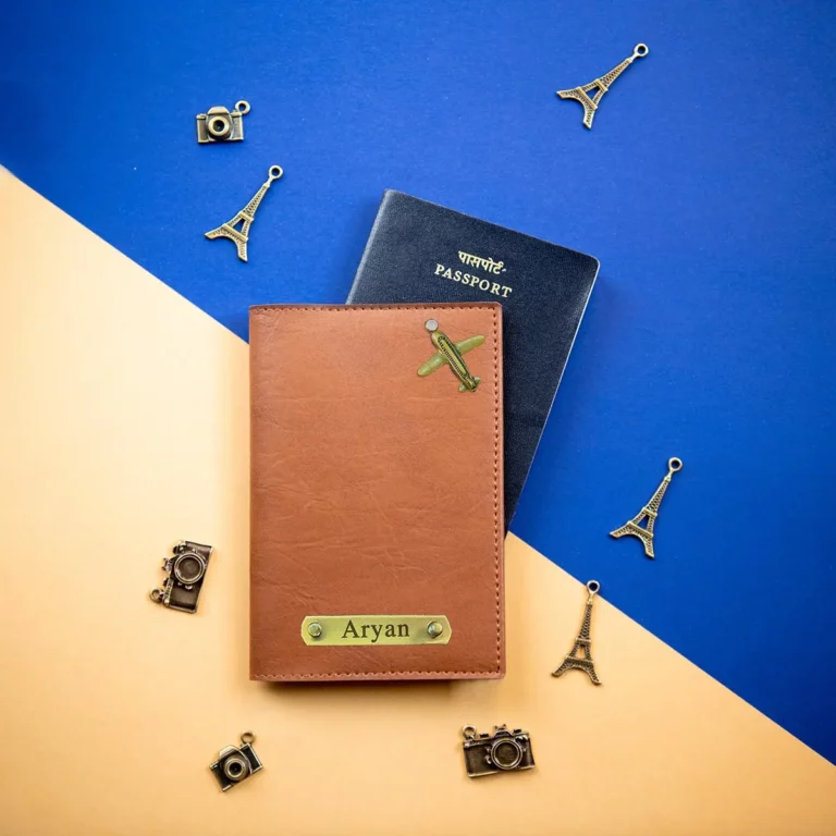 Brown Passport Cover