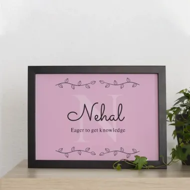 Meaning of Your Name Frame